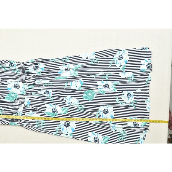 Lane Bryant Women's Plus Size 18 Striped Floral Sleeveless Maxi Dress - Picture 5 of 8